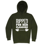  "Ripped For Her Pleasure" hoodie, 3XL, Army Green