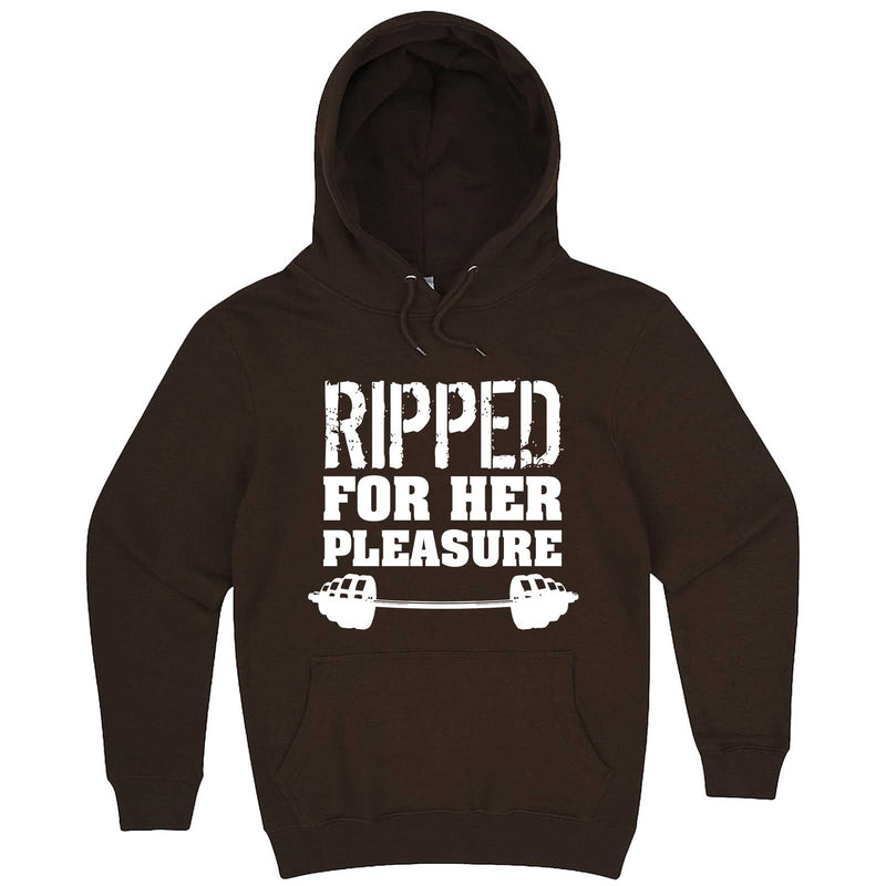  "Ripped For Her Pleasure" hoodie, 3XL, Chestnut