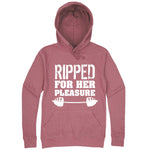  "Ripped For Her Pleasure" hoodie, 3XL, Mauve