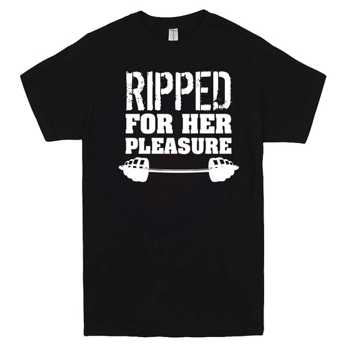  "Ripped For Her Pleasure" men's t-shirt Black