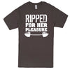  "Ripped For Her Pleasure" men's t-shirt Charcoal