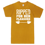  "Ripped For Her Pleasure" men's t-shirt Mustard