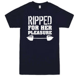  "Ripped For Her Pleasure" men's t-shirt Navy-Blue