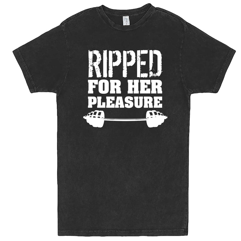  "Ripped For Her Pleasure" men's t-shirt Vintage Black