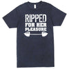  "Ripped For Her Pleasure" men's t-shirt Vintage Denim