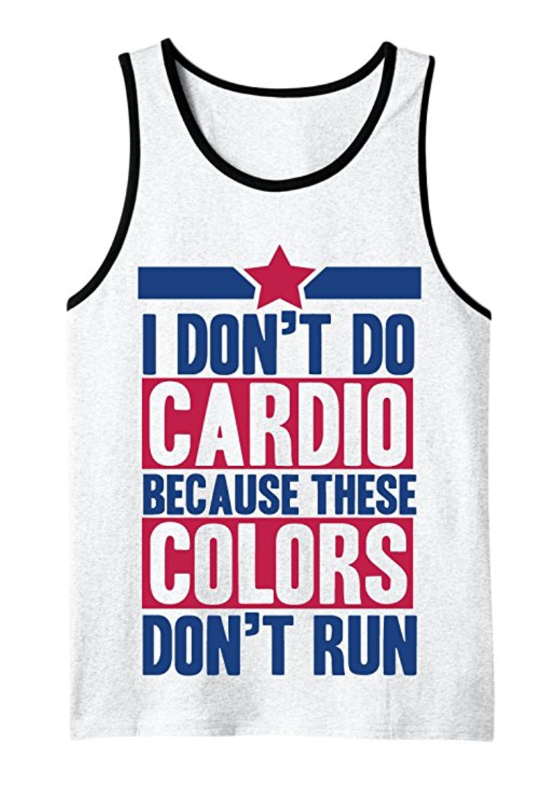 I Don't Do Cardio - Men's Tank Top White (Medium)