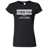  "Security for My Little Sisters" women's t-shirt Black