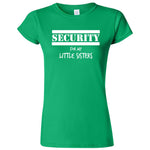  "Security for My Little Sisters" women's t-shirt Irish Green