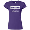  "Security for My Little Sisters" women's t-shirt Purple