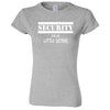  "Security for My Little Sisters" women's t-shirt Sport Grey
