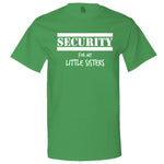  "Security for My Little Sisters" men's t-shirt Irish-Green