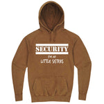  "Security for My Little Sisters" hoodie, 3XL, Vintage Camel