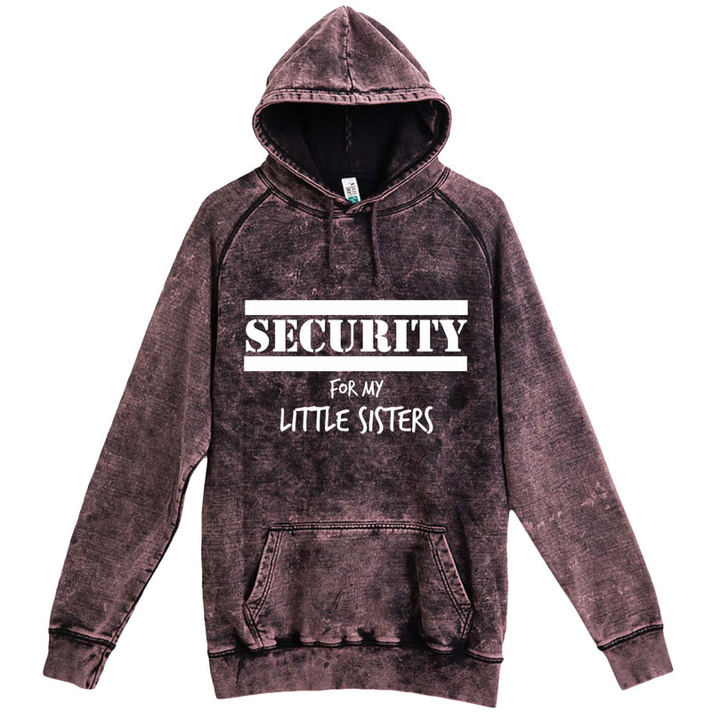  "Security for My Little Sisters" hoodie, 3XL, Vintage Cloud Black