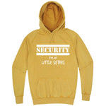  "Security for My Little Sisters" hoodie, 3XL, Vintage Mustard