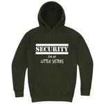  "Security for My Little Sisters" hoodie, 3XL, Vintage Olive