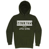  "Security for My Little Sisters" hoodie, 3XL, Army Green