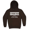  "Security for My Little Sisters" hoodie, 3XL, Chestnut
