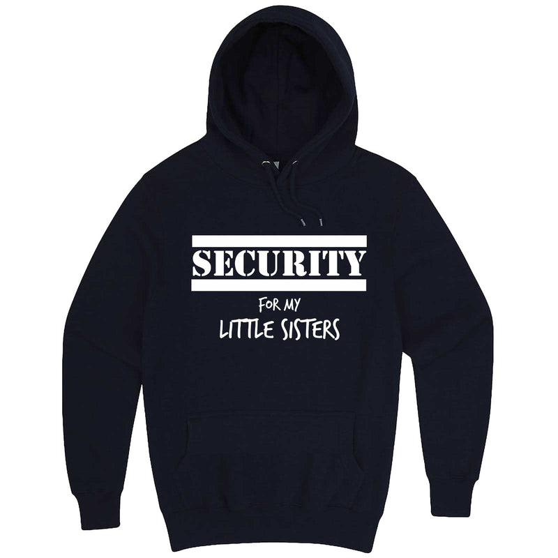  "Security for My Little Sisters" hoodie, 3XL, Navy