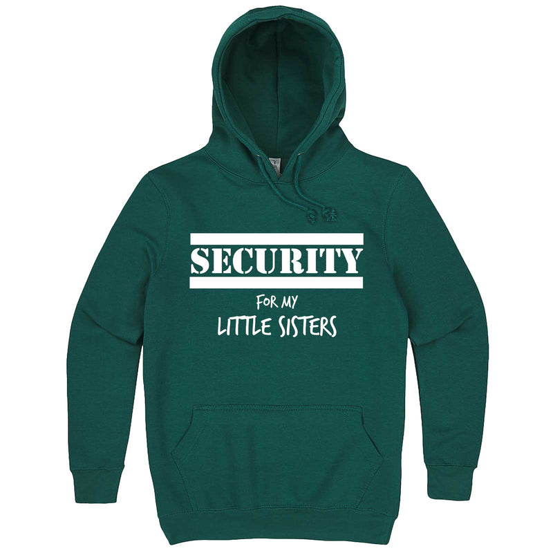  "Security for My Little Sisters" hoodie, 3XL, Teal