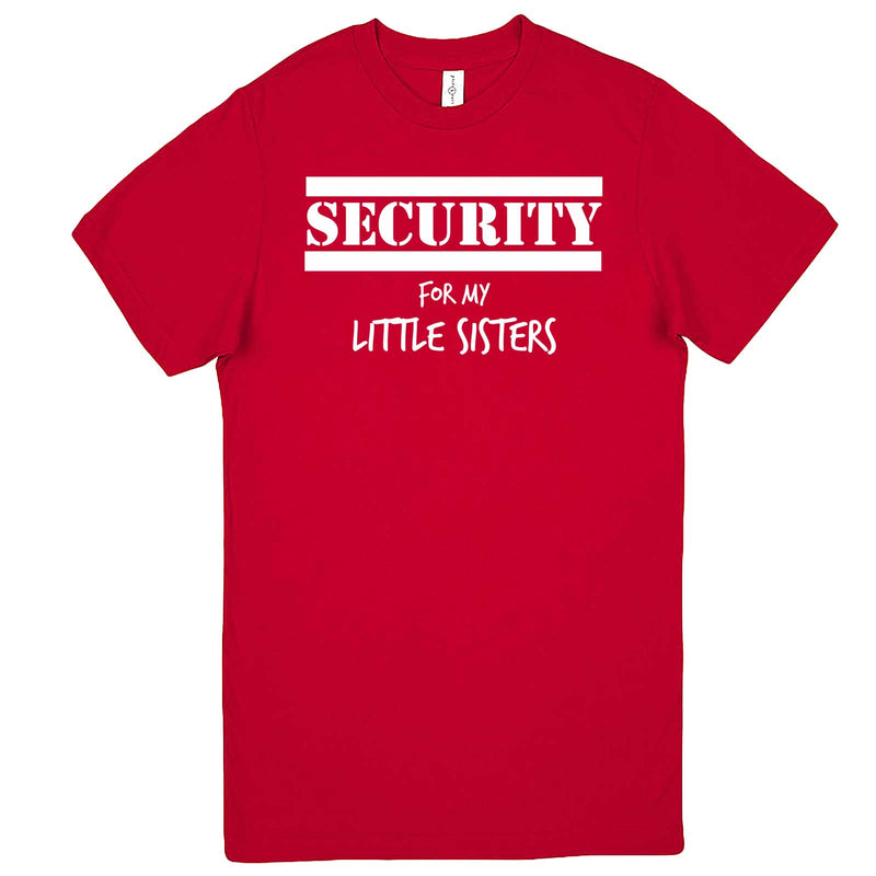  "Security for My Little Sisters" men's t-shirt Red