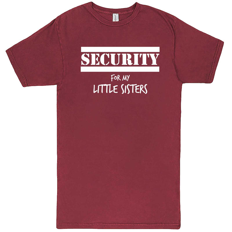  "Security for My Little Sisters" men's t-shirt Vintage Brick
