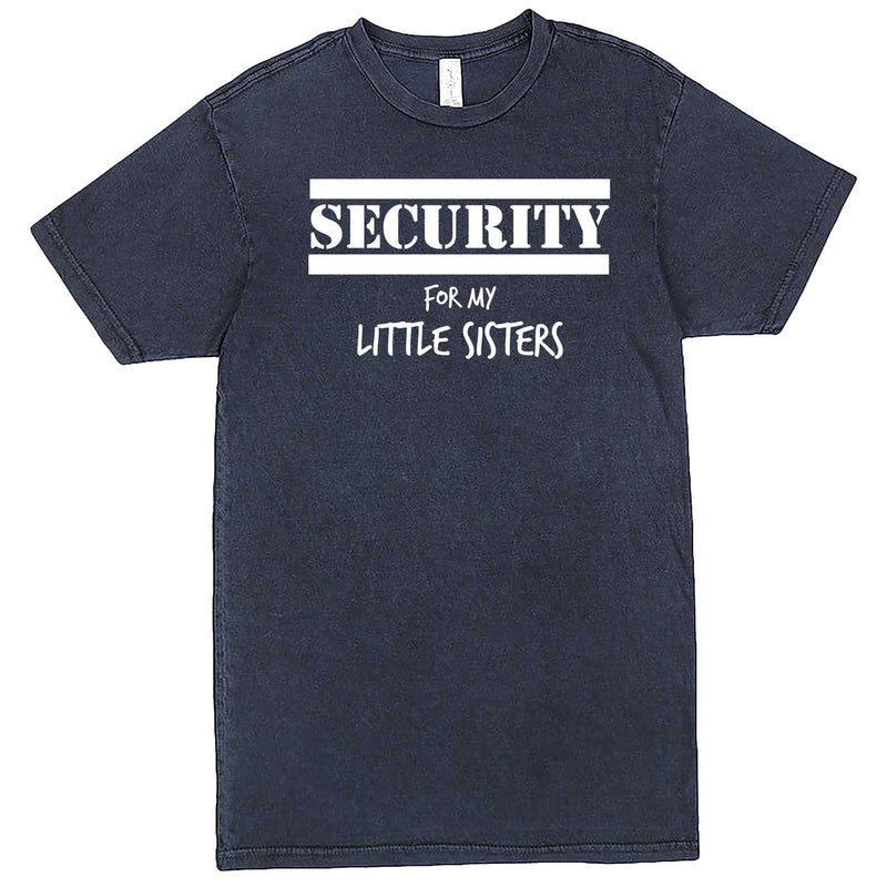  "Security for My Little Sisters" men's t-shirt Vintage Denim
