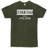  "Security for My Little Sisters" men's t-shirt Vintage Olive