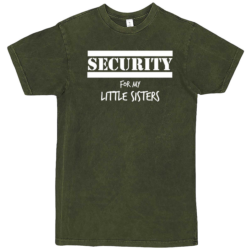  "Security for My Little Sisters" men's t-shirt Vintage Olive