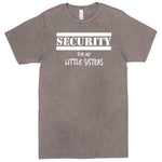  "Security for My Little Sisters" men's t-shirt Vintage Zinc