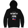  "I Hate Being This Damn Sexy But I'm Filipino So I Can't Help It" hoodie, 3XL, Black
