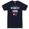  "I Hate Being This Damn Sexy But I'm Filipino So I Can't Help It" men's t-shirt Navy-Blue