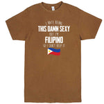  "I Hate Being This Damn Sexy But I'm Filipino So I Can't Help It" men's t-shirt Vintage Camel