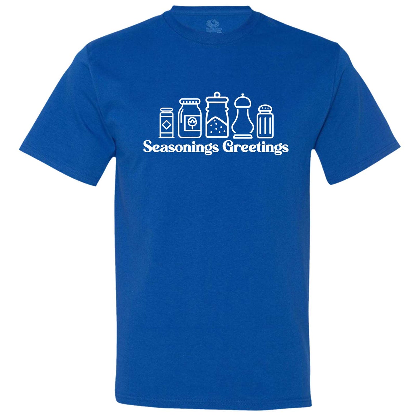  "Seasonings Greetings" men's t-shirt Royal-Blue
