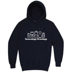  "Seasonings Greetings" hoodie, 3XL, Navy