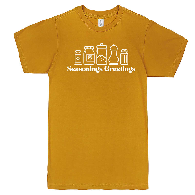  "Seasonings Greetings" men's t-shirt Mustard