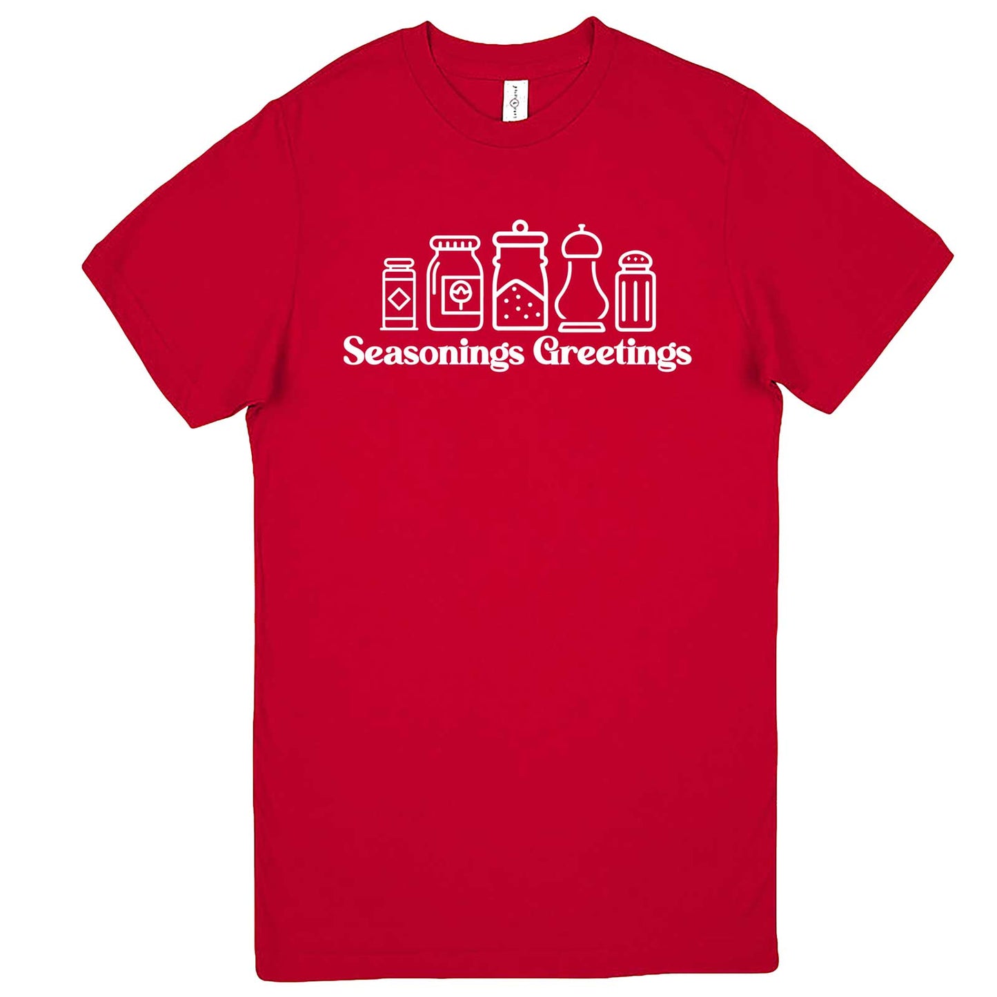  "Seasonings Greetings" men's t-shirt Red