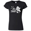  "Oh Snap Gingerbread Man" women's t-shirt Black