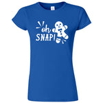  "Oh Snap Gingerbread Man" women's t-shirt Royal Blue