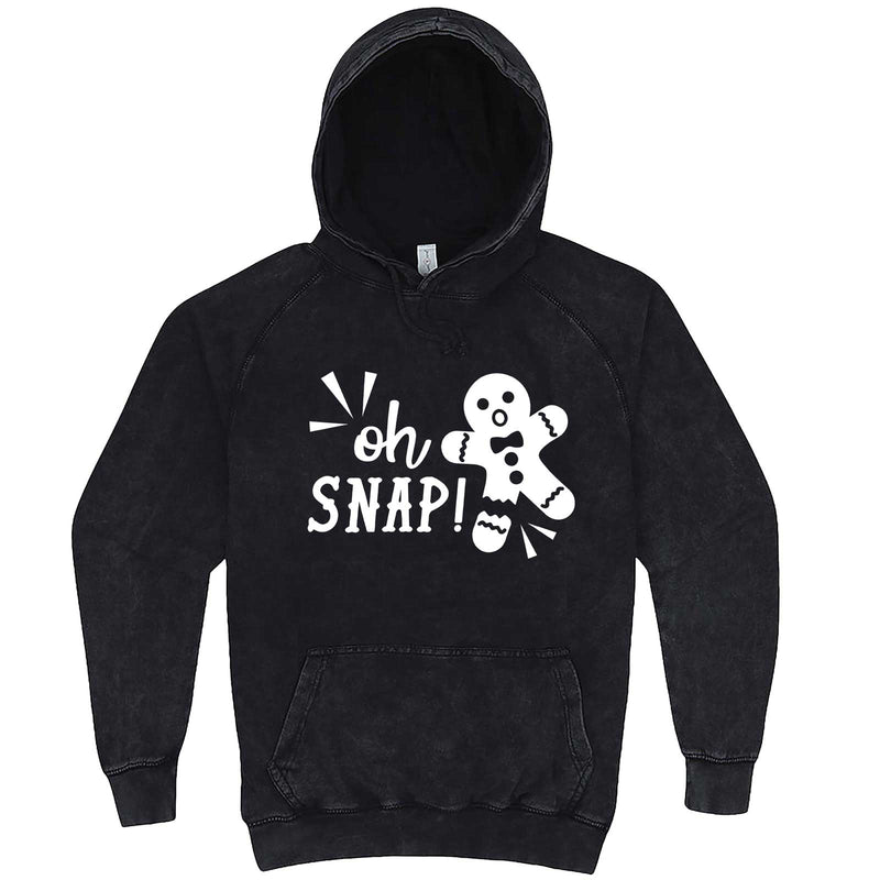  "Oh Snap Gingerbread Man" hoodie, 3XL, Vintage Black