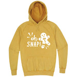  "Oh Snap Gingerbread Man" hoodie, 3XL, Vintage Mustard