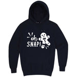  "Oh Snap Gingerbread Man" hoodie, 3XL, Navy