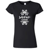  "Up to Snow Good" women's t-shirt Black