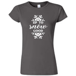  "Up to Snow Good" women's t-shirt Charcoal