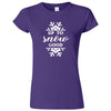  "Up to Snow Good" women's t-shirt Purple