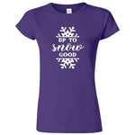  "Up to Snow Good" women's t-shirt Purple