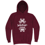  "Up to Snow Good" hoodie, 3XL, Vintage Brick