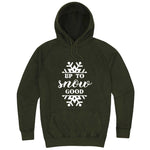  "Up to Snow Good" hoodie, 3XL, Vintage Olive