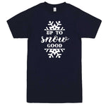  "Up to Snow Good" men's t-shirt Navy-Blue