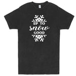  "Up to Snow Good" men's t-shirt Vintage Black