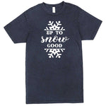 "Up to Snow Good" men's t-shirt Vintage Denim